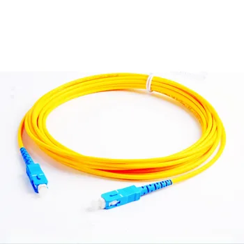 10 шт./пакет SC UPC 5M одномодовый волоконный соединитель SC UPC 5M соединительный кабель с волокном 2.0 мм FTTH Бесплатная доставка