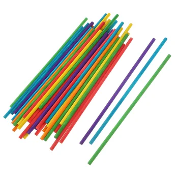 100 шт разноцветных круглых деревянных палочек DIY Crafts Круглые деревянные палочки DIY Деревянные палочки