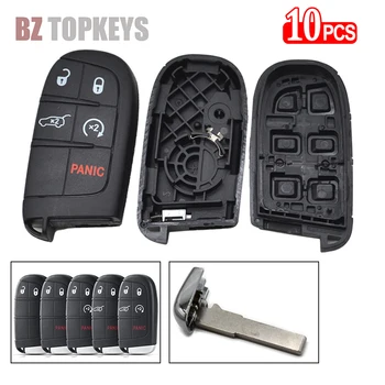 10шт 2/3/4/5 кнопок корпус ключа автомобиля с лезвием ключа SIP22 для Jeep Compass remote keyless smart fob замена чехла