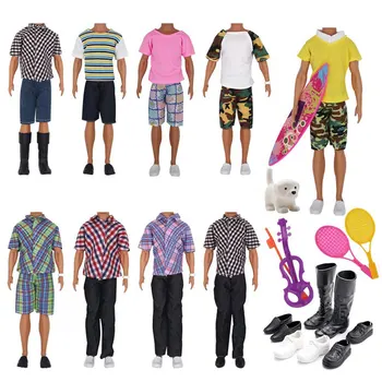 16 шт./компл. Куклы Ken Boy, пляжная одежда ручной работы, 11-дюймовые куклы, аксессуары для одевания, семейные игрушки, случайный подарок на день рождения для мальчиков, куклы