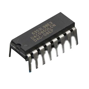 5 ШТ. Микросхема DAC0800LCN DIP-16 DAC0800 с 8-Разрядными цифроаналоговыми преобразователями IC