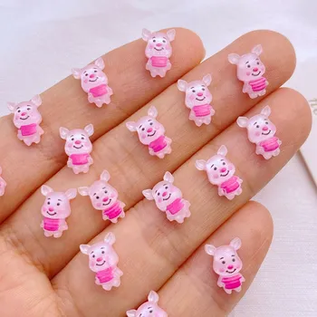 50шт смолы 3D украшения мультфильм ногтей шарм медведь леди украшения для ногтей аксессуары для девочек Процесс украшения своими руками