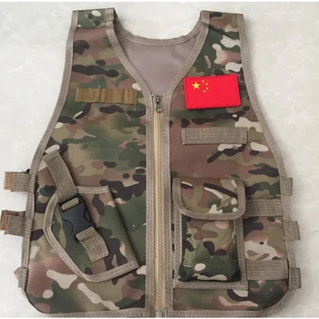 8 цветов камуфляжной военной формы Взрослый Армейский Открытый Детский Регулируемый жилет Cs Armor Clothing Тактические жилеты с несколькими карманами