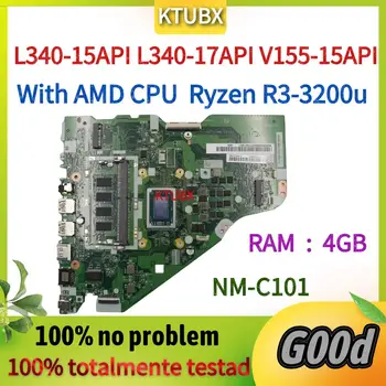 FG542, FG543, FG742 NM-C101. Для материнской платы ноутбука Lenovo L340-15API, L340-17API, V155-15API.С процессором Ryzan R3-3200u и 4 ГБ оперативной памяти
