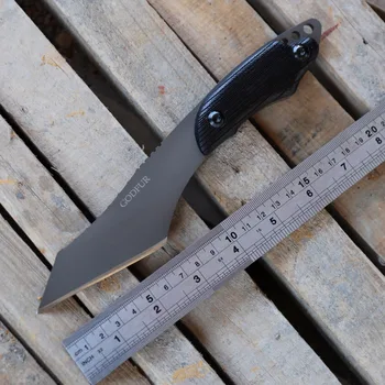 GODFUR ST02 Фиксированный Нож 5CrMo13V Стальное Лезвие G10 Ручка Открытый Охотничий Рыболовный Самозащитный Тактический Походный Нож EDC Инструменты