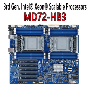 MD72-HB3 (rev.1.x) Материнская плата Gigabyte C621A с чипсетом 3-го поколения.  Xeon DDR4 Хорошо протестирована перед отправкой.