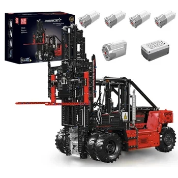 MOULD KING 17045 Technical 1: 6 Строительные блоки для тяжелых вилочных погрузчиков, электромоторы, строительные игрушки для погрузчиков, автомобили
