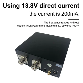 SDR-приемник 160 МГц 100 Вт Портативные SDR-приемопередатчики радиопереключатель Устройство для совместного использования антенны Практичные аксессуары для сигнального оборудования 50Ω