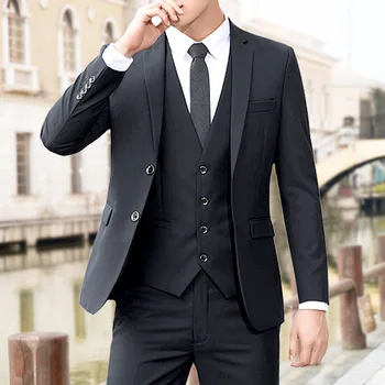 V2058-мужской деловой костюм, подходящий для невысоких фигур