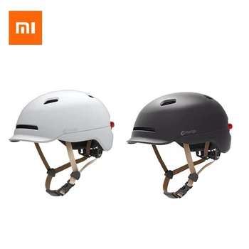 Xiaomi Youpin Smart4u Велосипедный Шлем С Задним Фонарем Светодиодный Дорожный Электрический Велосипедный Шлем Городской Велосипедный Шлем Стоп-Сигнал IPX4