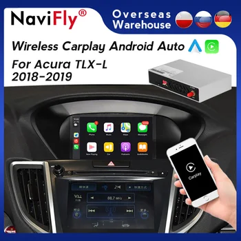 Автомобильный Мультимедийный интерфейс Navifly GPS Для Acura TLX-L 2018-2019 Беспроводной Apple CarPlay проводной Android Auto mirror link