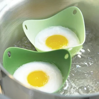Высокотемпературный силиконовый яйцевар, Теплая Креативная Силикагелевая яйцеварка, Пароварка для яиц, держатель для яиц, яйцо разного цвета