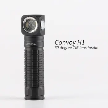 Головной фонарь Convoy H1 XML2, фонарик 18650, факел, 60-градусный объектив TIR внутри