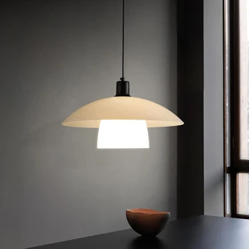 Датский стеклянный подвесной светильник PH2 Nordic Диаметром 30 см 40 см с белым абажуром прикроватная тумбочка для спальни подвесной потолочный светильник столовая кухня светильник