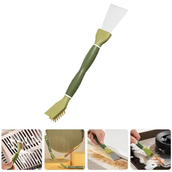 Двухголовая кухонная щетка для чистки зазоров между плитами, многофункциональный инструмент для удаления масляных пятен и ржавчины Pp