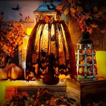 Декор Хэллоуин Летучая мышь, Паутина, абажур, Кружевная лента, занавеска, украшение для камина