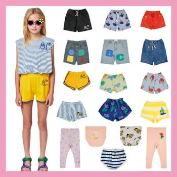 Детские шорты 2023 Весна Лето BC StRafina Пляжные шорты для мальчиков и девочек Ins Короткие штаны для малышей, Леггинсы, Детские трусы