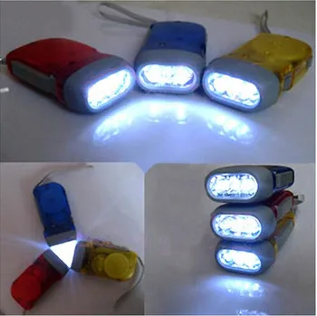 Динамо-фонарик, светодиодный фонарик ручного поколения, зажимной фонарь, лампа ручной работы, поход на природу, кемпинг, приключения