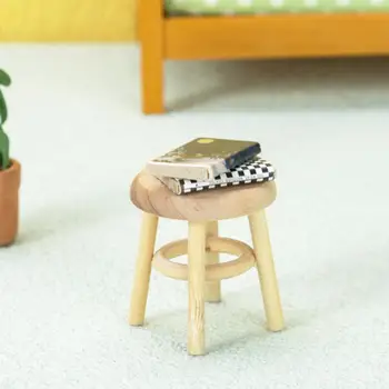 Изысканный мини-барный стул, модель мини-стула с гладкой поверхностью, милый реквизит для фотосессии, украшение для мини-барного стула