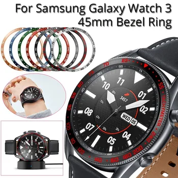Кольцо для Samsung Galaxy Watch 3 45 мм Защитные кольца для крышки, клей для бампера, защита от царапин, аксессуары для чехлов