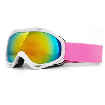 Лыжные очки с двухслойными линзами для мужчин и женщин, зимние виды спорта на открытом воздухе, защита от ультрафиолета, Большие снежные очки, снаряжение для сноуборда