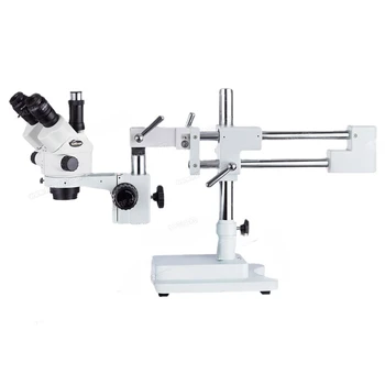 Микроскоп AmScope SM-4NTP с 7-кратным-45-кратным стереофокальным фиксируемым увеличением для двухрычажного B