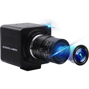 Мини-веб-камера ELP 13MP с переменным фокусным расстоянием CS Объектив 2.8-12mm HD USB-камера для сканирования и записи видео ELP-USB13M02-MFV (2.8-12)