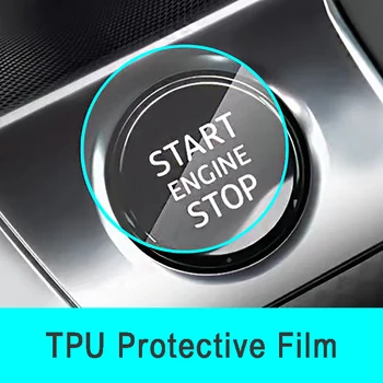 Наклейка защитной пленки на кнопку запуска и остановки автомобиля для Subaru Hyundai Solaris tucson IX25 creta Kia Rio Ceed Sportage 2017 2018