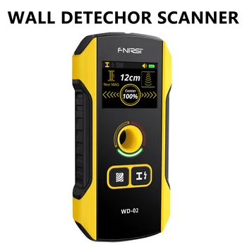 Настенный Сканер Металлоискателя FNIRSI WD-01 WD-02 для Поиска и позиционирования Металлических Деревянных Стержней Кабеля Переменного Тока Под напряжением