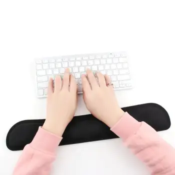 Настольная Противоскользящая черная Гелевая подставка для запястий, удобная накладка для ПК, игровая клавиатура, руки на приподнятой платформе