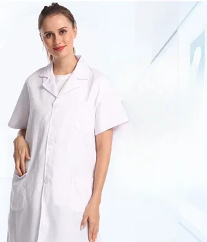 Новая рабочая одежда для салонов красоты с длинными и короткими рукавами, униформа, лабораторные халаты, одежда для медсестер в домашних условиях