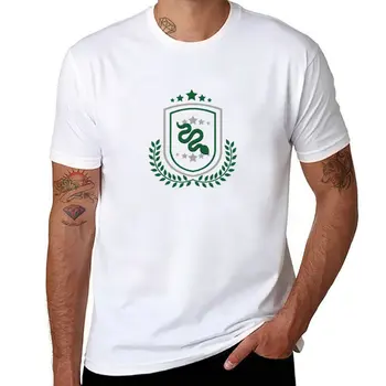 Новая футболка с эмблемой Змеиной звезды, винтажная одежда, футболки с коротким рукавом в тяжелом весе, мужские однотонные футболки