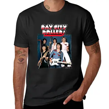 Новые винтажные ретро-футболки Bay City Rollers, летняя одежда, футболки для тяжеловесов, футболки на заказ, мужские футболки