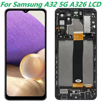 Оригинальный 6,5 Для Samsung Galaxy A32 5G A326 С Рамкой Сенсорный Экран Дигитайзер Для Samsung A32 5G SM-A326B ЖК-дисплей Запасная часть