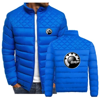 Осенне-зимний логотип автомобиля 2023, мужская хлопчатобумажная стеганая куртка, простая и модная хлопчатобумажная стеганая куртка в сетку, мужская мода