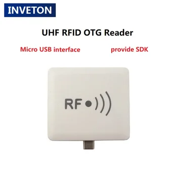 Портативный Портативный считыватель 860-960 МГц 0-1 м Micro USB UHF RFID OTG используется для мобильного телефона