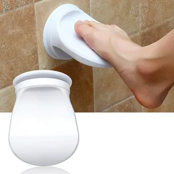 Практичная подставка для ног для душа, педали для ванной комнаты, нескользящая подставка для ног для душа, педали для пожилых беременных, табурет для ванной, белый