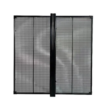 Простая установка Прозрачная Светодиодная пленка Витрина для покупок решетчатый Модуль Дисплея 3d Led Прозрачный Стеклянный Рекламный Экран