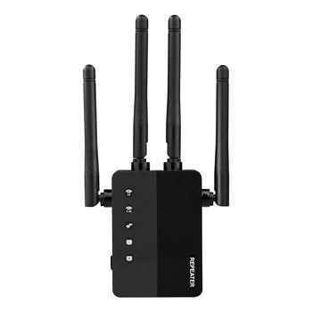 Расширитель Wi-Fi, усилитель сигнала, расширитель диапазона Wi-Fi, 4 внешние антенны, 2 порта xlan, поддержка передачи на большие расстояния.