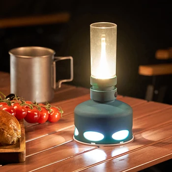 Ретро-лампа для палатки, 3 режима освещения, винтажный походный светильник с антивзрывным абажуром, походный светильник для путешествий на свежем воздухе