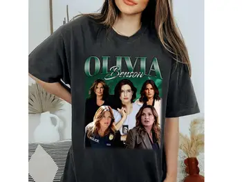 Рубашка Olivia Benson, футболка Olivia Benson, толстовка Olivia Benson, модная толстовка, рубашка унисекс, ретро, винтажные фильмы, подарки для мужчин
