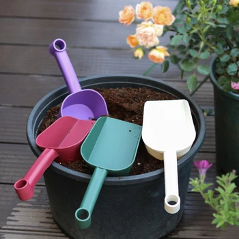Садовые инструменты, Пластиковая лопатка для грунта, Лопата для цветов, растений, домашних кошек, Лопатка для домашнего Сада, аксессуары Оптом