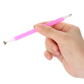 Сделай Сам Маникюр Магнитная ручка с двойной головкой Кошачий Глаз 3D Лак Для ногтей УФ Гель Инструмент