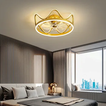 Скандинавский декор спальни светодиодные светильники для комнаты потолочный вентилятор лампа ресторан столовая потолочные вентиляторы с подсветкой дистанционное управление