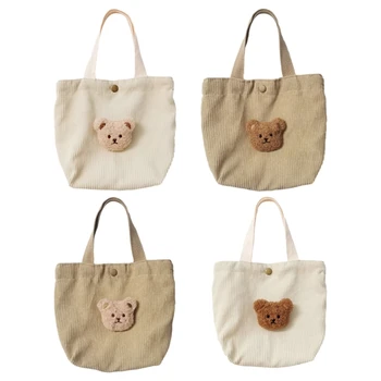 Стильная сумка для мамы, вместительная сумка для детских подгузников, декор в виде плюшевого мишки, чехол-органайзер для подгузников для занятых родителей