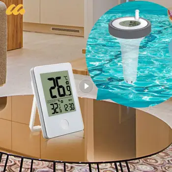 Термометр-гигрометр, часы с дистанционным управлением, ЖК-цифровой точный дисплей, Аквариумы, Плавающий бассейн, Приборы для измерения температуры и влажности.