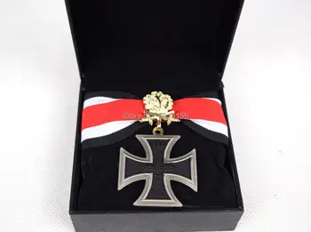 Точная копия Немецкого Железного креста Времен Первой мировой войны с Бриллиантами, Дубовым Листом, Золотым Значком, Медалью, Серебром, с Коробкой