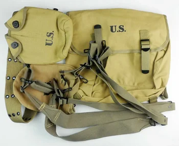 УШНОЙ. . Снаряжение солдата армии США Второй мировой войны M1936, походная сумка, ремень, чехол для лопаты