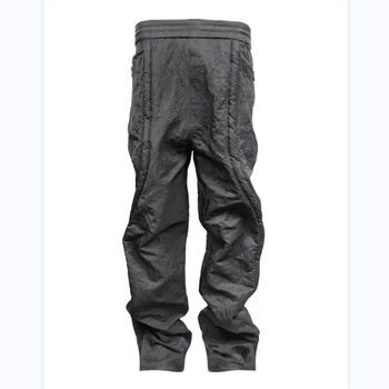Черный FAR.Архивные нейлоновые функциональные брюки в рулонах 1: 1, высококачественные мужские женские брюки для бега, свободного кроя, для отдыха