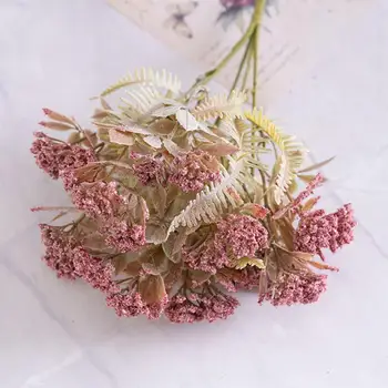 Простой в уходе искусственный цветок, реалистичный искусственный цветок, реалистичная многоразовая ветка из листьев папоротника для домашней свадьбы